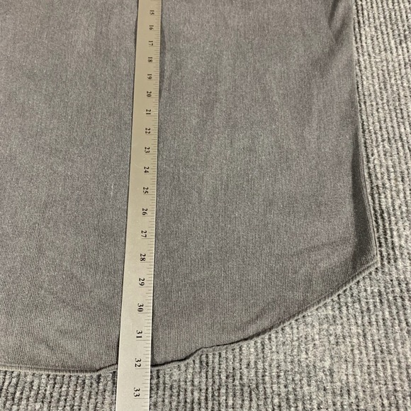 VTG Faconnable Shirt Mens Medium Gray Button Up Long Sleeve Heavyweight Corduroy - Picture 12 of 12